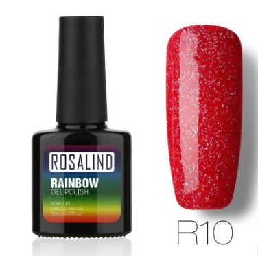 Esmalte de Gel Fotocurable ROSALIND sin Químicos - Sistema Arcoíris con Brillos - Image 13