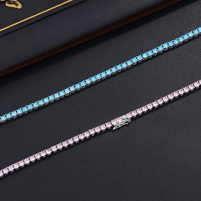 Cadena Tenis de Diamantes Completos - Accesorio Versátil Eslabón Cubano - Image 3