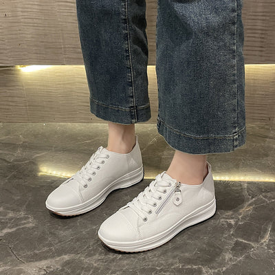 Zapatos de Plataforma Talla Grande con Cordones - Cómodos y Modernos para Mujer