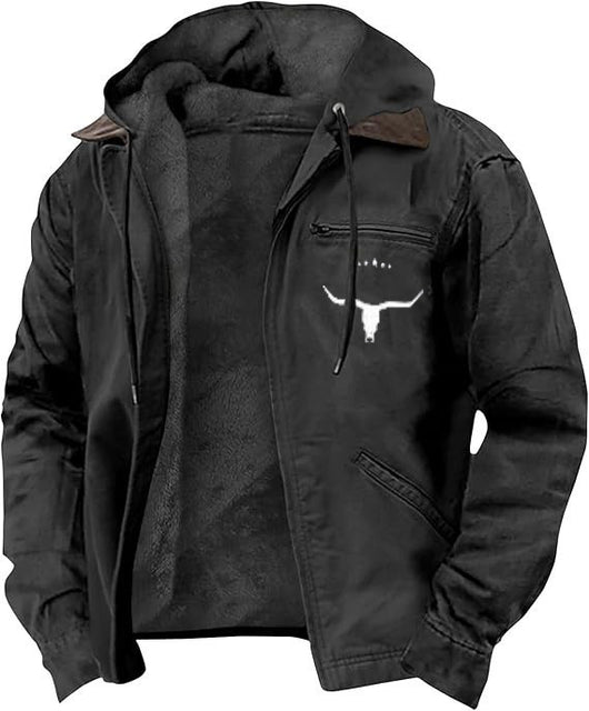 Chaqueta Hoodie Retro Casual para Hombre - Image 7