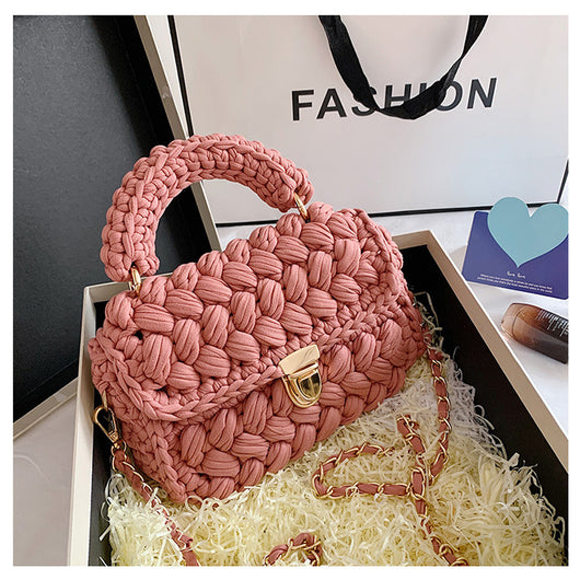 Bolsa Mensajera Tejida a Mano - Diseño Artesanal Crochet - Image 12