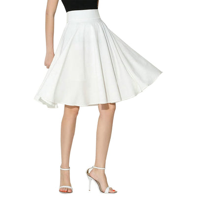 Falda Midi Plisada Retro para Oficina - Elegancia Casual en Largo Rodilla - Image 8