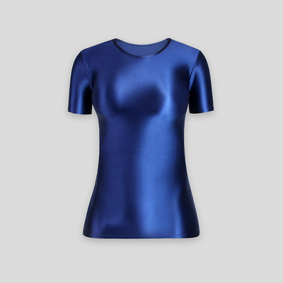 Playera Ajustada de Manga Corta en Spandex para Mujer - Image 27