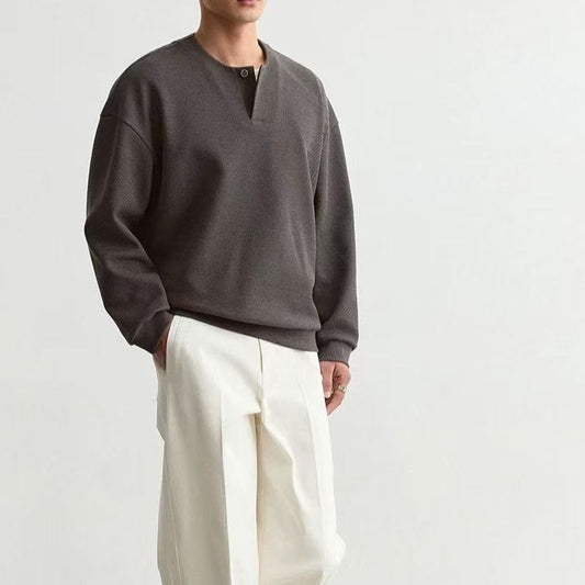 Sudadera Cuello Redondo Ligera para Hombre Talla Grande - Image 2