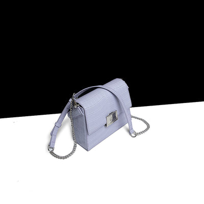 Bolso de Diseño Francés con Estampado de Cocodrilo - Image 2