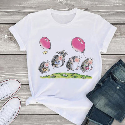 Blusa Holgada Estampado Animales Dibujos Talla Grande - Image 14