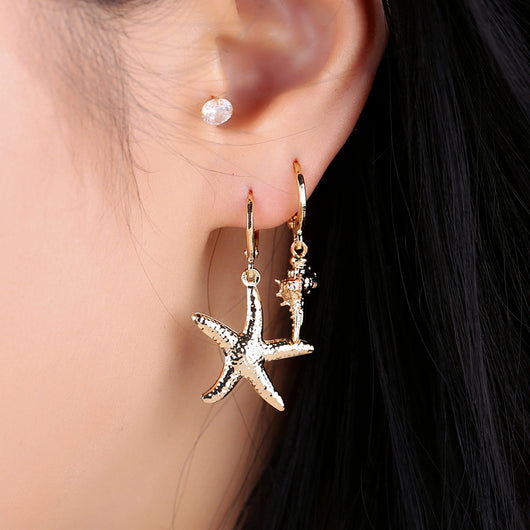 Aretes de Perla Artesanales Lujo Ligero Serie Océano - Clip Europeo Americano - Image 41