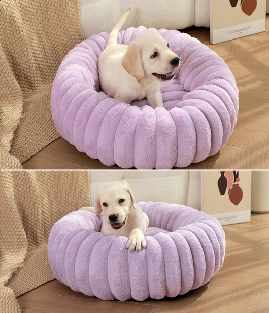 Cama Térmica Redonda de Felpa para Gatos y Perros - Nido Acogedor Invierno - Image 41