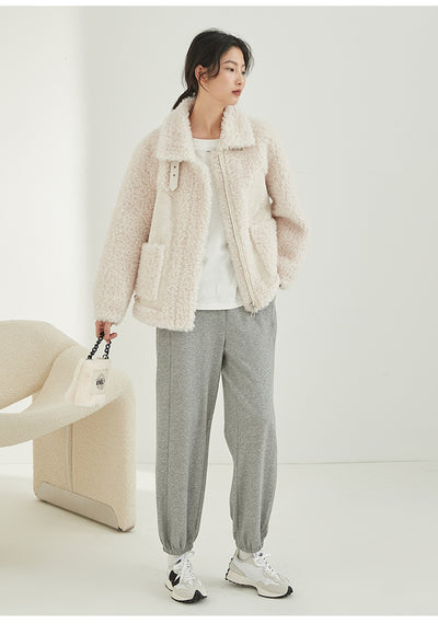 Abrigo de Lana de Oveja Suelto y Elegante para Mujer - Image 10