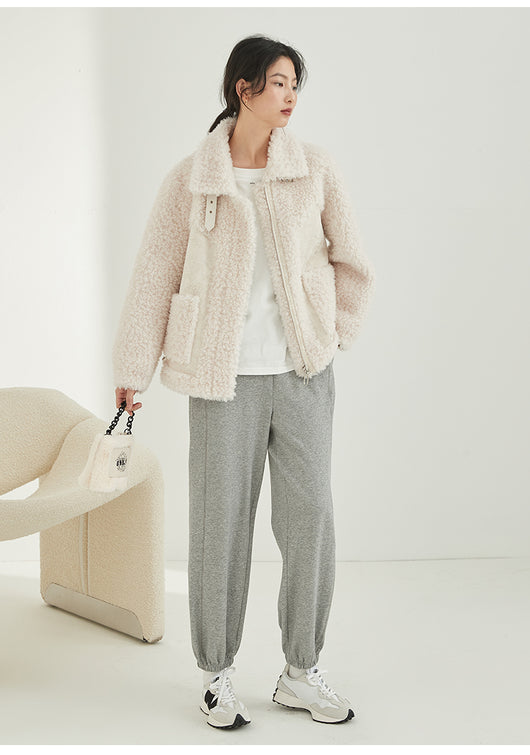 Abrigo de Lana de Oveja Suelto y Elegante para Mujer - Image 10