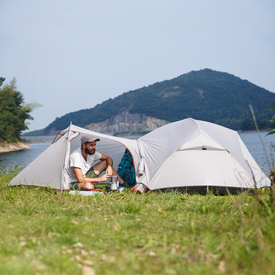 Tienda de Campaña Ultraligera Impermeable 20D para Camping Portátil