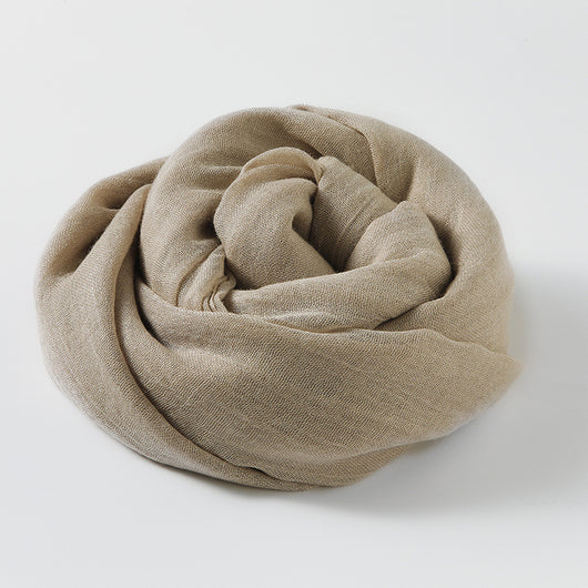 Pañuelo Artístico de Algodón y Lino - Colores Sólidos Elegantes - Image 11