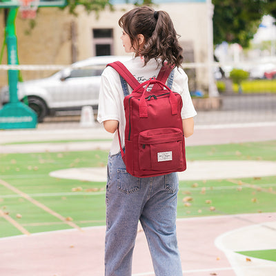 Mochila Universitaria de Gran Capacidad - Diseño Liso para Estudiantes - Image 10