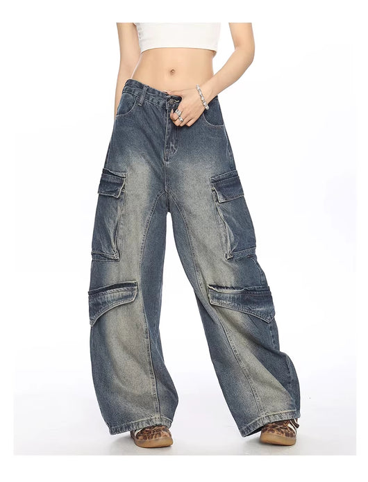 Pantalón Denim Matchet Multi-bolsillos Lavado - Image 3