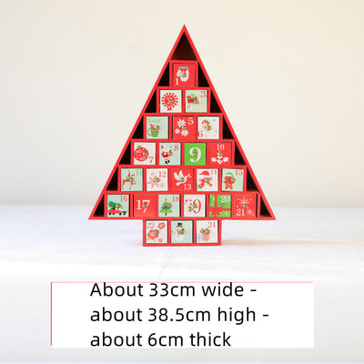 Calendario Navideño de Madera - Decoración Festiva - Image 33