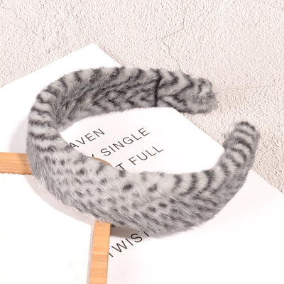 Diadema Estampado Leopardo Suave y Esponjosa - Image 14
