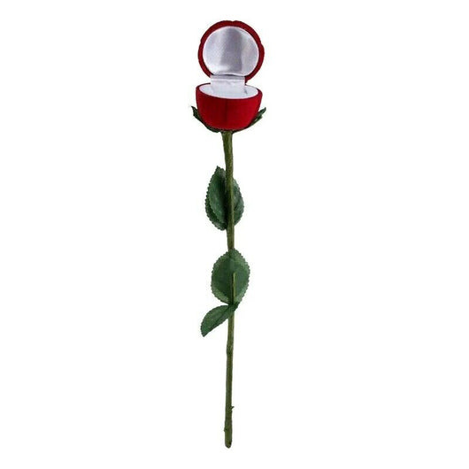 Anillo Rosa Roja Romántico en Caja de Regalo para Aniversario, Boda y Propuesta - Image 3