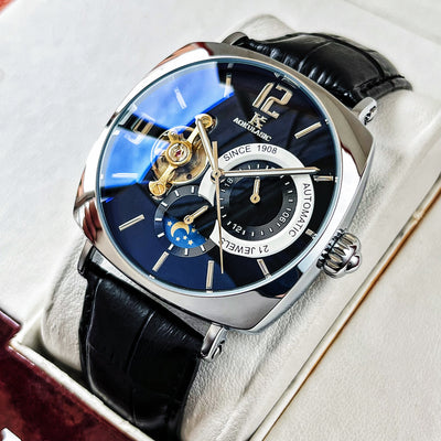 Reloj Automático Cuadrado para Hombre - Diseño Casual Resistente - Image 2