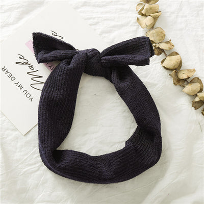 Diadema Turbante Conejo con Nudo para Niñas - Banda Elástica para Cabello - Image 9