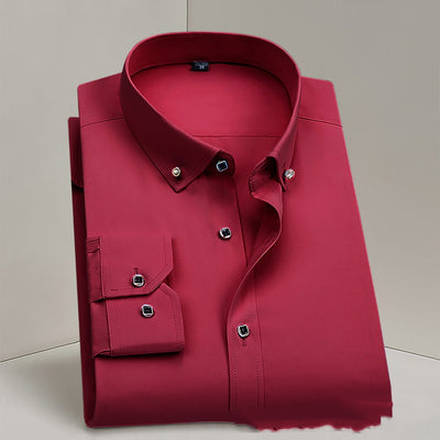 Camisa Blanca Profesional para Hombre sin Planchado - Ideal para Bodas y Eventos Formales - Image 11