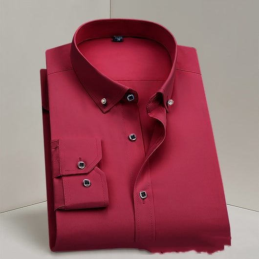 Camisa Blanca Profesional para Hombre sin Planchado - Ideal para Bodas y Eventos Formales - Image 11