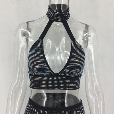 Conjunto de Dos Piezas con Diamantes para Mujer - Image 4