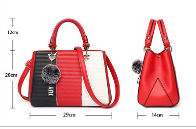 Bolsa Mensajero de Rayas Contraste Estilo Coreano - Image 12