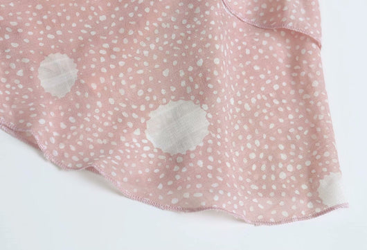 Blusa Escote V Manga Larga con Cintura Ajustable y Estampado Lunares - Image 4