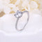 Anillo de Plata 925 con Zircón Redondo para Mujer