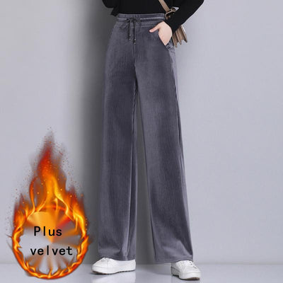 Pantalones Deportivos Holgados Plus Size con Forro Térmico - Image 5