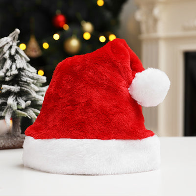 Gorro Navideño de Terciopelo Suave - Gorro de Papá Noel Premium