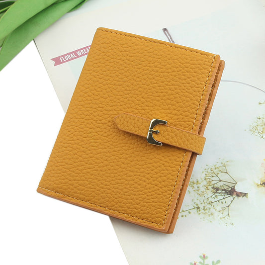 Billetera Compacta de Moda con Hebilla - Diseño Trendy y Funcional