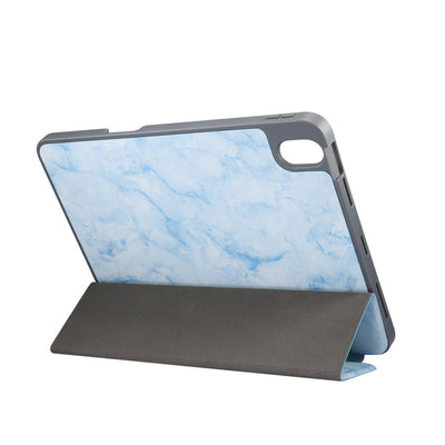 Funda Tri-fold para Tablet 9" con Ranura para Bolígrafo y Diseño Marmolado - Image 28