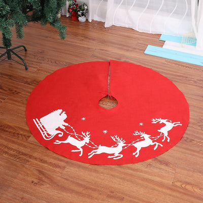 Falda para Árbol de Navidad con Estampado de Reno Navideño - Image 6
