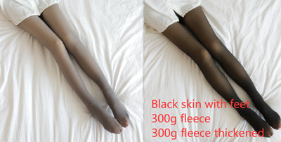 Leggings Térmicos Translúcidos Talla Grande con Forro Polar para Invierno - Image 4