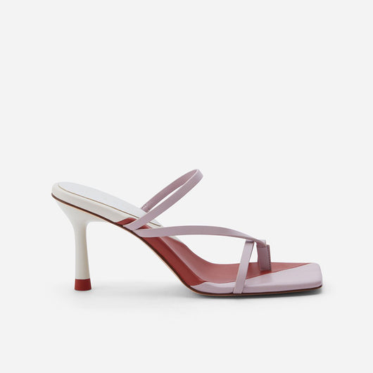 Sandalias Planas de Verano con Tacón Cuadrado y Diseño Bicolor - Image 4