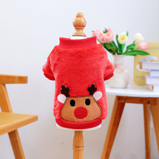 Ropa Festiva para Perros y Gatos - Conjunto Rojo Navideño - Image 8