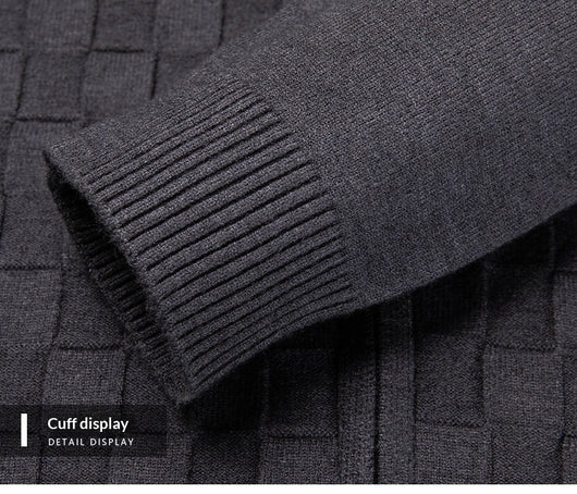 Suéter Casual Slim Fit para Hombre con Cuello Alto y Cierre - Image 6