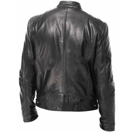 Chaqueta de Cuero PU Ajustada - Estilo Urbano Moderno - Image 3