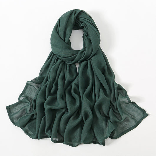 Pañuelo Modal Rayon Malayo Indonesio Colores Sólidos Transpirable - Image 9