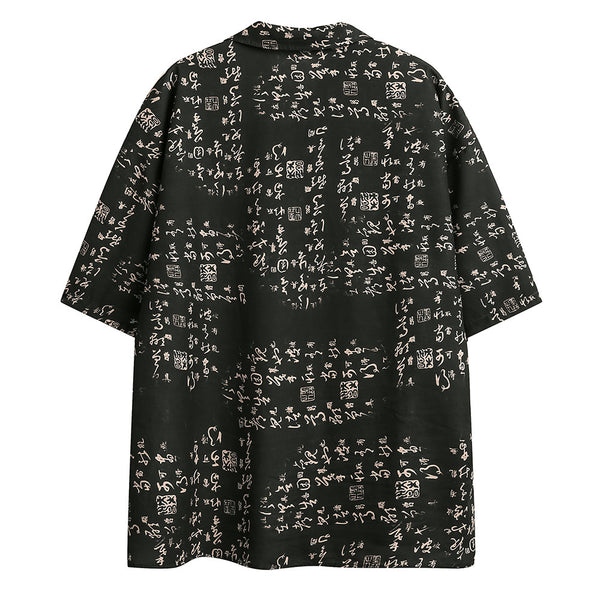 Camisa Estampada Corta con Diseño Personalizado para Hombre