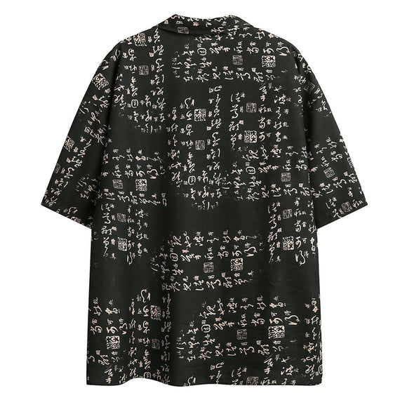 Camisa Estampada Corta con Diseño Personalizado para Hombre
