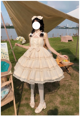 Vestido Lolita JSK Tirantes Colores Sólidos Estilo Sweet Hot Girl - Image 8