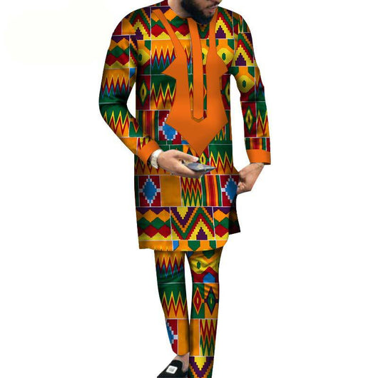 Conjunto Hombre Pantalón y Playera Estampado Batik Algodón - Image 16