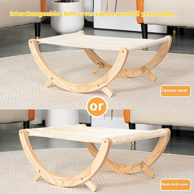 Cama Hamaca Plegable para Gatos - Nido de Madera Maciza - Image 4