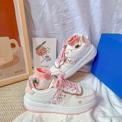 Tenis de Goma Cómodos con Diseño de Corazón Melocotón para Niña - Image 9