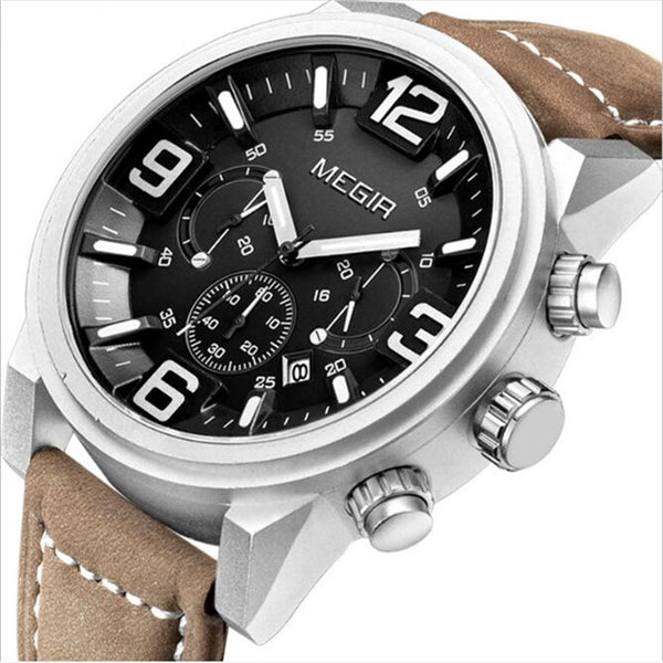 Reloj Deportivo Hombre Tres Esferas Luminoso Resistente al Agua