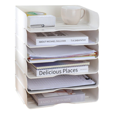 Organizador Multiuso A4 con Bandejas Apilables para Escritorio - Image 5