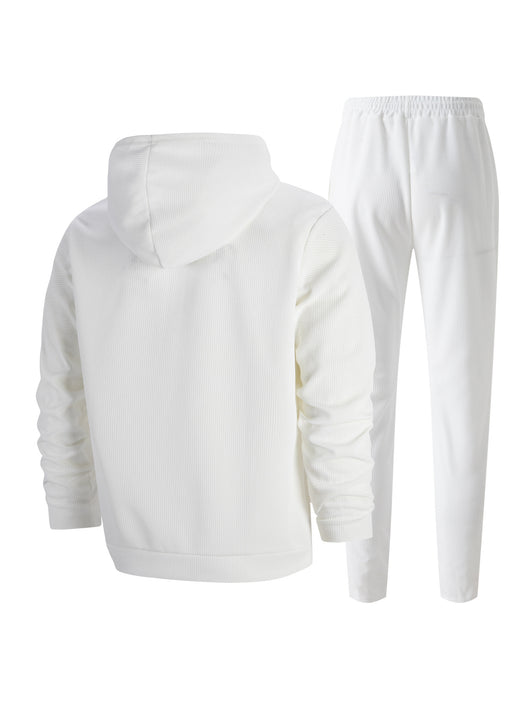 Conjunto Deportivo Dos Piezas con Sudadera Texturizada y Pantalón Largo - Image 11