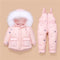 Conjunto de Abrigo Acolchado para Niña - Chaqueta y Pantalón Térmico Invierno